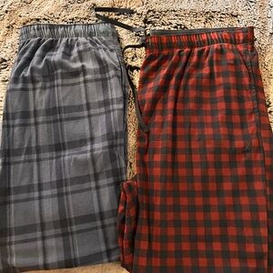 Nautica Blue Striped/Red-Black Checkered Lounge/PJ Pants